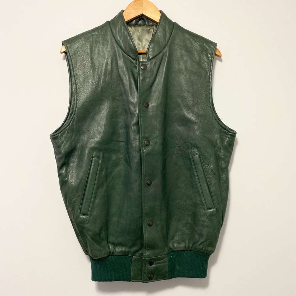 Roots Genuine Leather Vest size L
